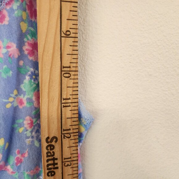 Lauren Ralph Lauren Slvless Midi Baby Doll Sleep Dres V Neck Ruffle Women M Y2K - Picture 12 of 14